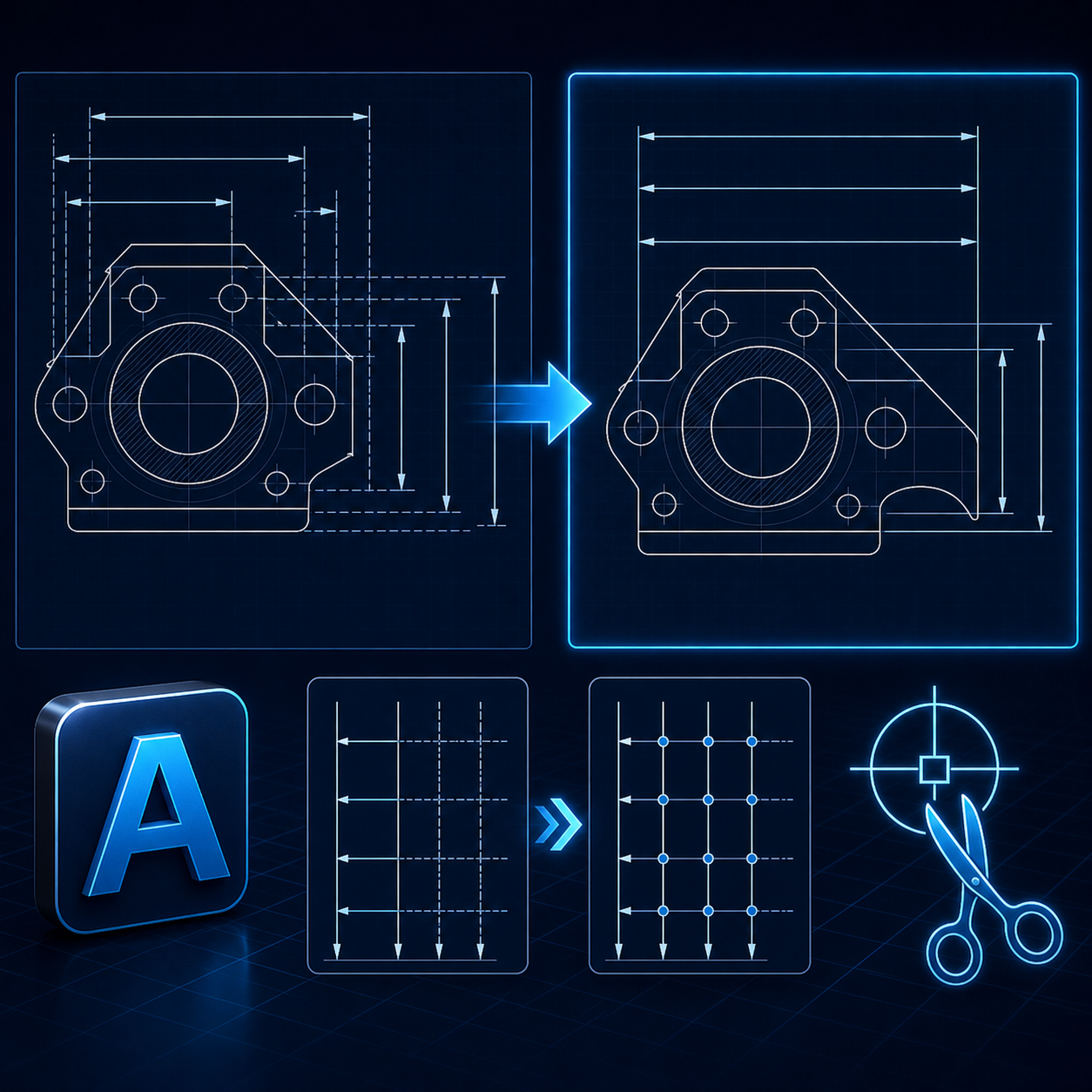 SẮP XẾP - CĂN CHỈNH CÁC LỚP DIM VÀ CẮT CHÂN DIM TRONG AUTOCAD - Tạp Hóa ...