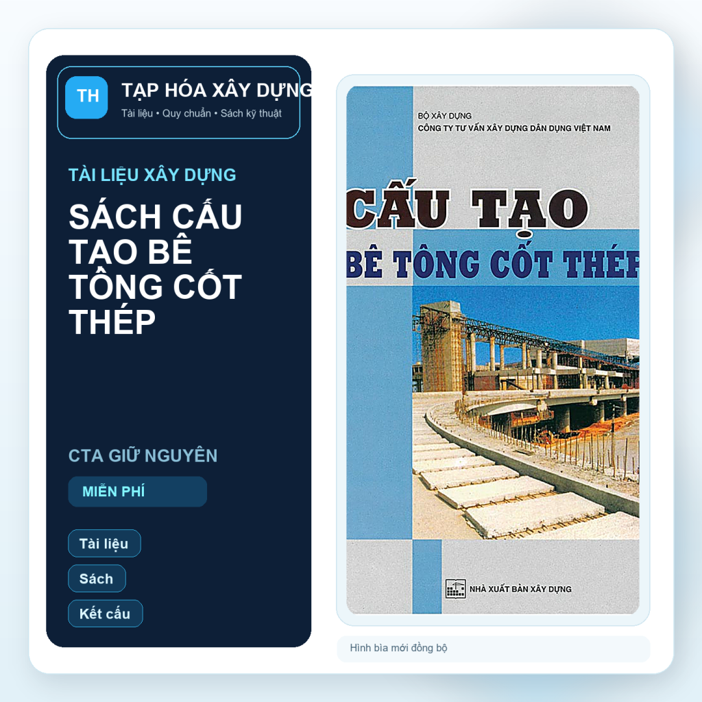 SÁCH CẤU TẠO BÊ TÔNG CỐT THÉP